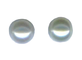 6.5-7mm white pearl titanium post earrings