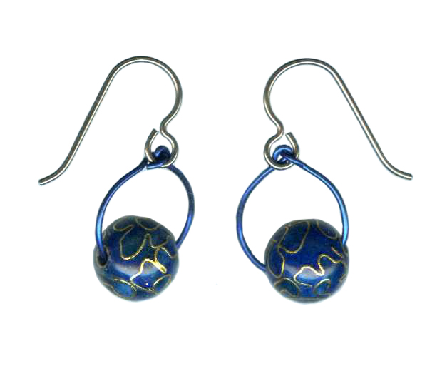 cloisonne hypoallergenic earrings