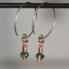 fairy lantern titanium hoop earrings