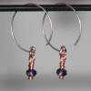 fairy lantern titanium hoop earrings