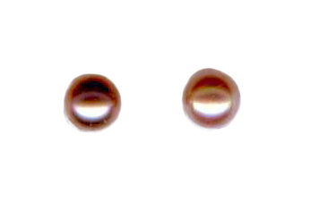 5mm pink pearl titanium post earrings