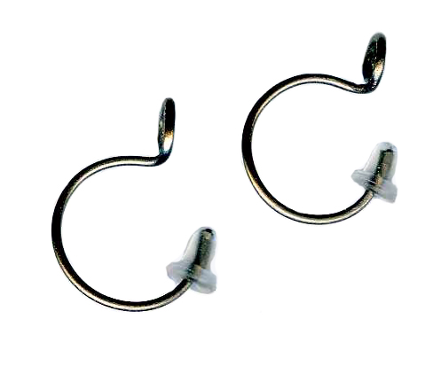 hypoallergenic 18 gauge titanium open hoop earrings