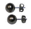 8mm titanium ball  post earrings