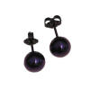 8mm titanium ball post earrings