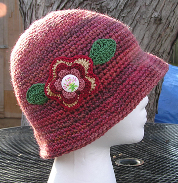 Grace Bloomin Beanie in Autumn Red