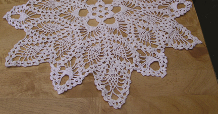 handmade crochet doily