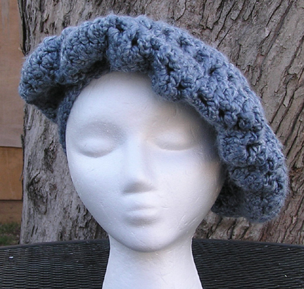 Eleanor beret style crochet hat