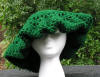 Hunter Green Crochet Beret