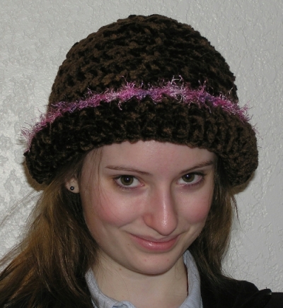 Artic Chenille Crochet Hat