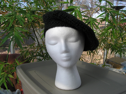 custom classic beret crochet hat
