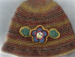 hand crocheted hat by Grace