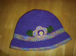 handcrafted crocheted hat by Grace