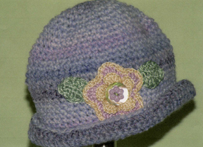 Hand made crocheted hat by Grace