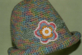 hand crocheted hat by Grace