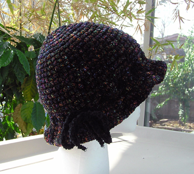 Chenille Crocheted Hat