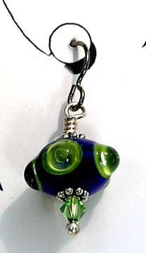 hypoallergenic handcrafted lampwork bead earrings