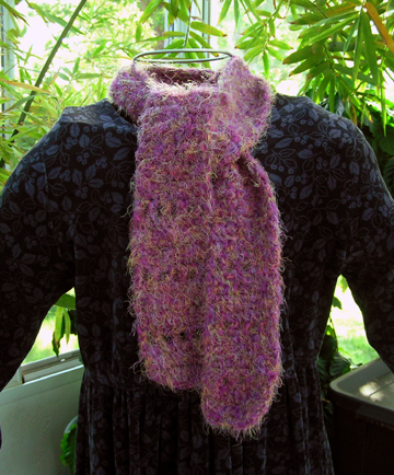 angel hair crochet scarf