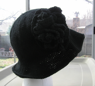 custom sweet charity hat in black