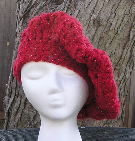 custom eleanor crochet hat in combo yarns