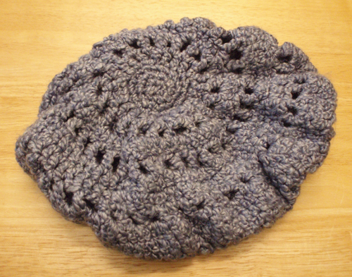 Eleanor beret style crochet hat