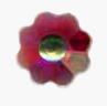 Niobium Flower Crystal Post Earrings