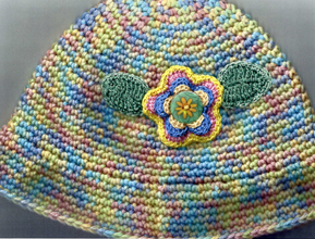 handcrafted crocheted hat by Grace