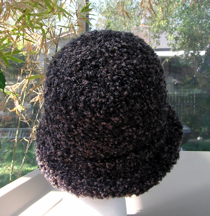custom Sweet Home Alabama crochet hat in boucle yarn