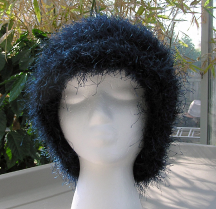 Marine Sky Faux Fur Crochet Hat