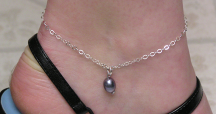 sterling silver ankle braclet