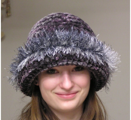 custom chenille crochet hat