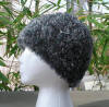 custom silver fox faux fur crochet hat