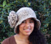 custom Sweet Charity flapper style crochet hat