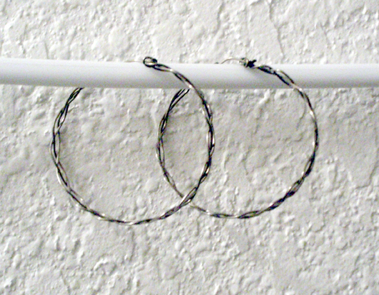 braided titanium hoops