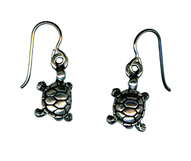 hypoallergenic turtle earrings