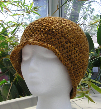 luxury ribbon crochet hat